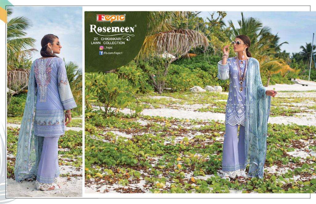 Buy Zc Chikankaari Lawn Collection Fepic Wholesale Supplier Online Designer Lawn Salwar Suit