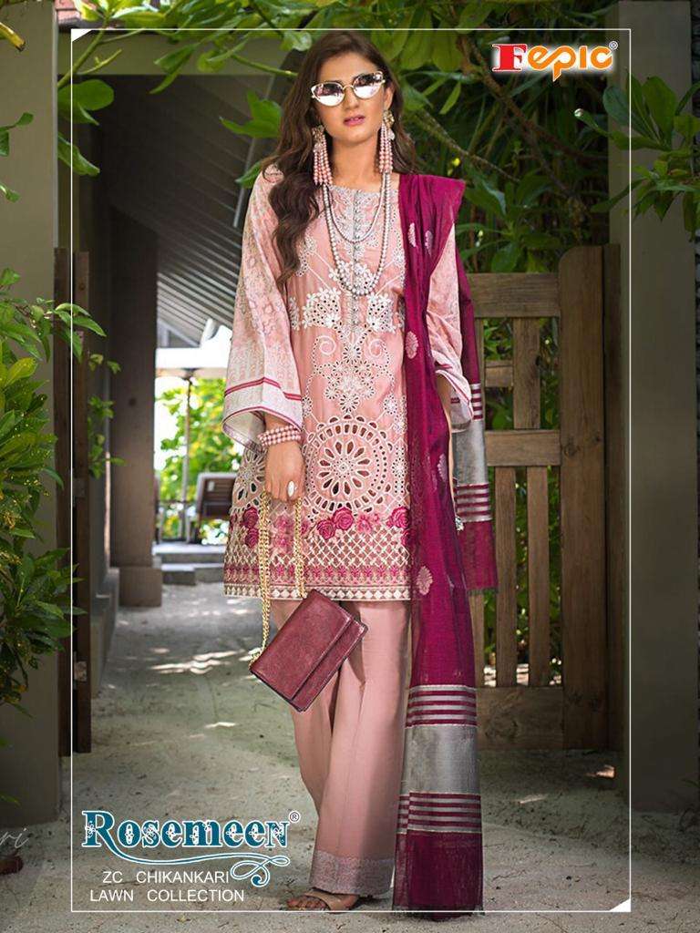 Buy Zc Chikankaari Lawn Collection Fepic Wholesale Supplier Online Designer Lawn Salwar Suit