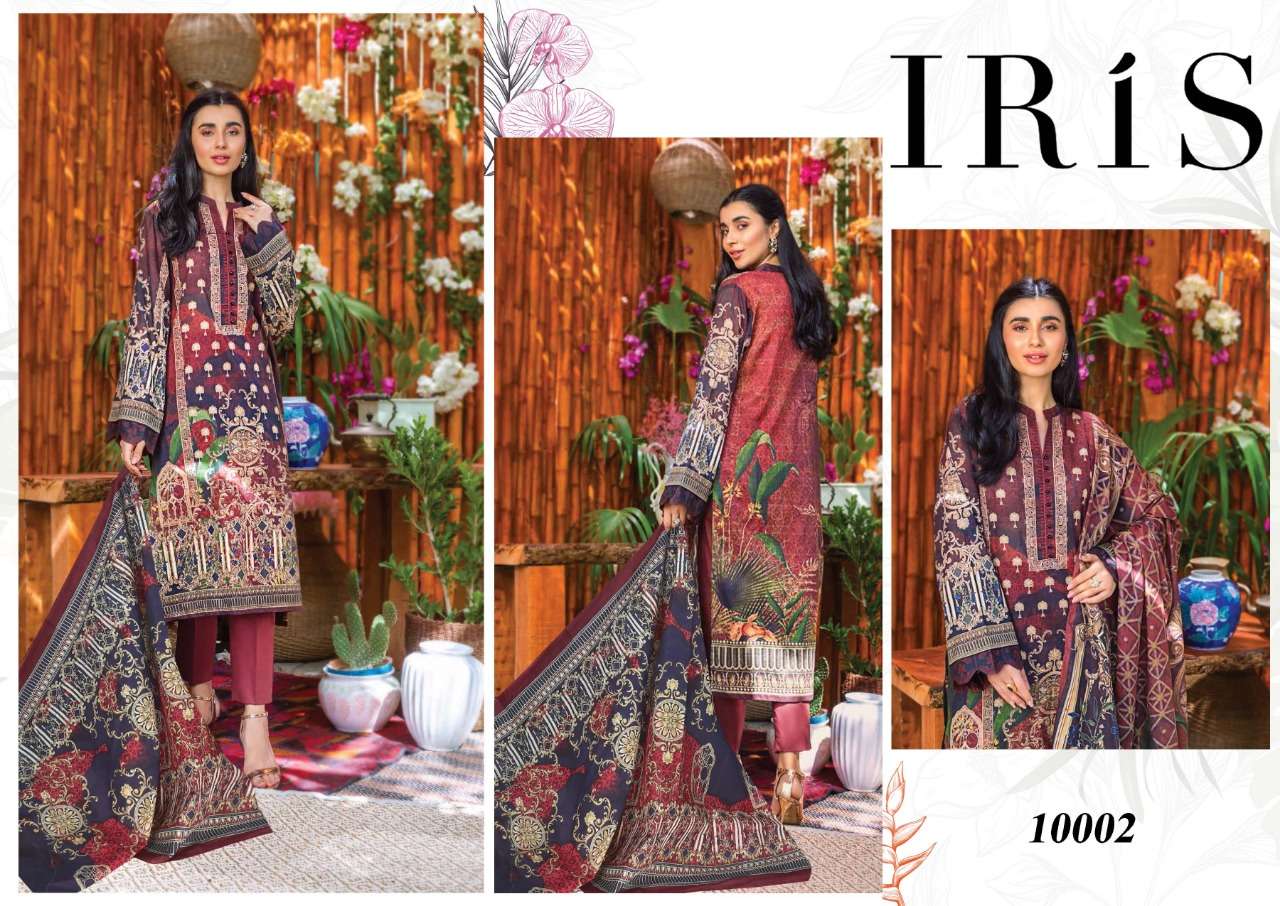 Buy Iris Vol 10 Iris Online Wholesale Designer Cotton Pakistani Salwar Suit