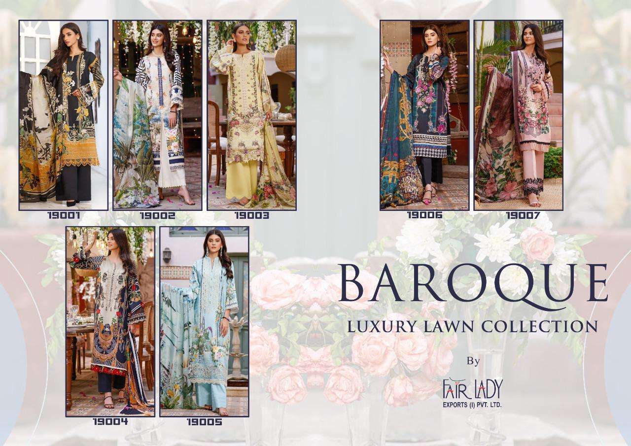 Baroque By Fair Lady Exports Wholesale Online Lawn Cotton Salwar Suit