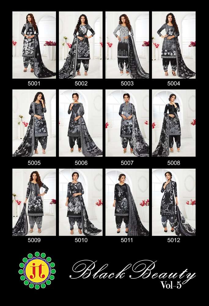 Buy Black Beauty Vol 5 Jt Designer Cotton Salwar Suit