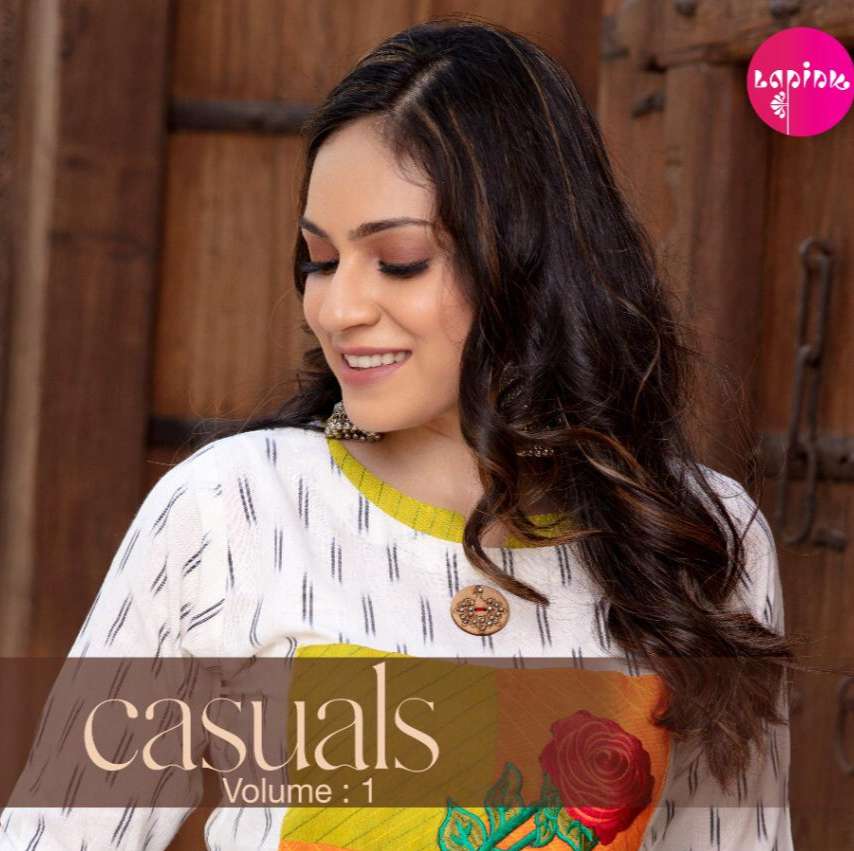 Buy Casuals Vol 1 La Pink Designer Rayon Kurtis