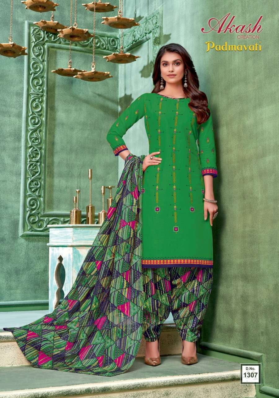 Buy Padmavati Vol 13 Akash Designer Cotton Salwar Suit