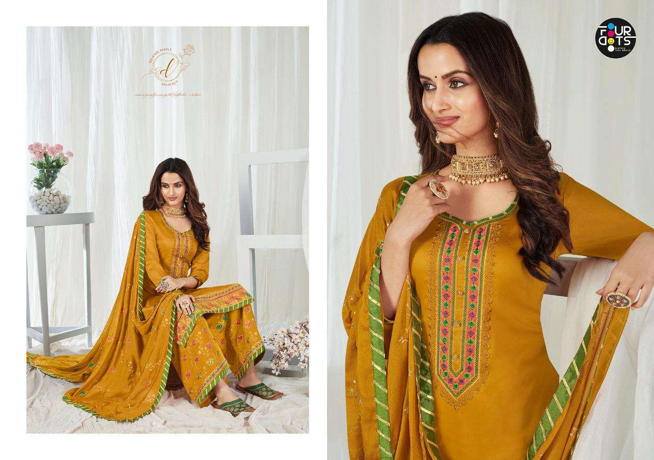 Buy Rupali Kessi Designer Jam Silk Salwar Suit