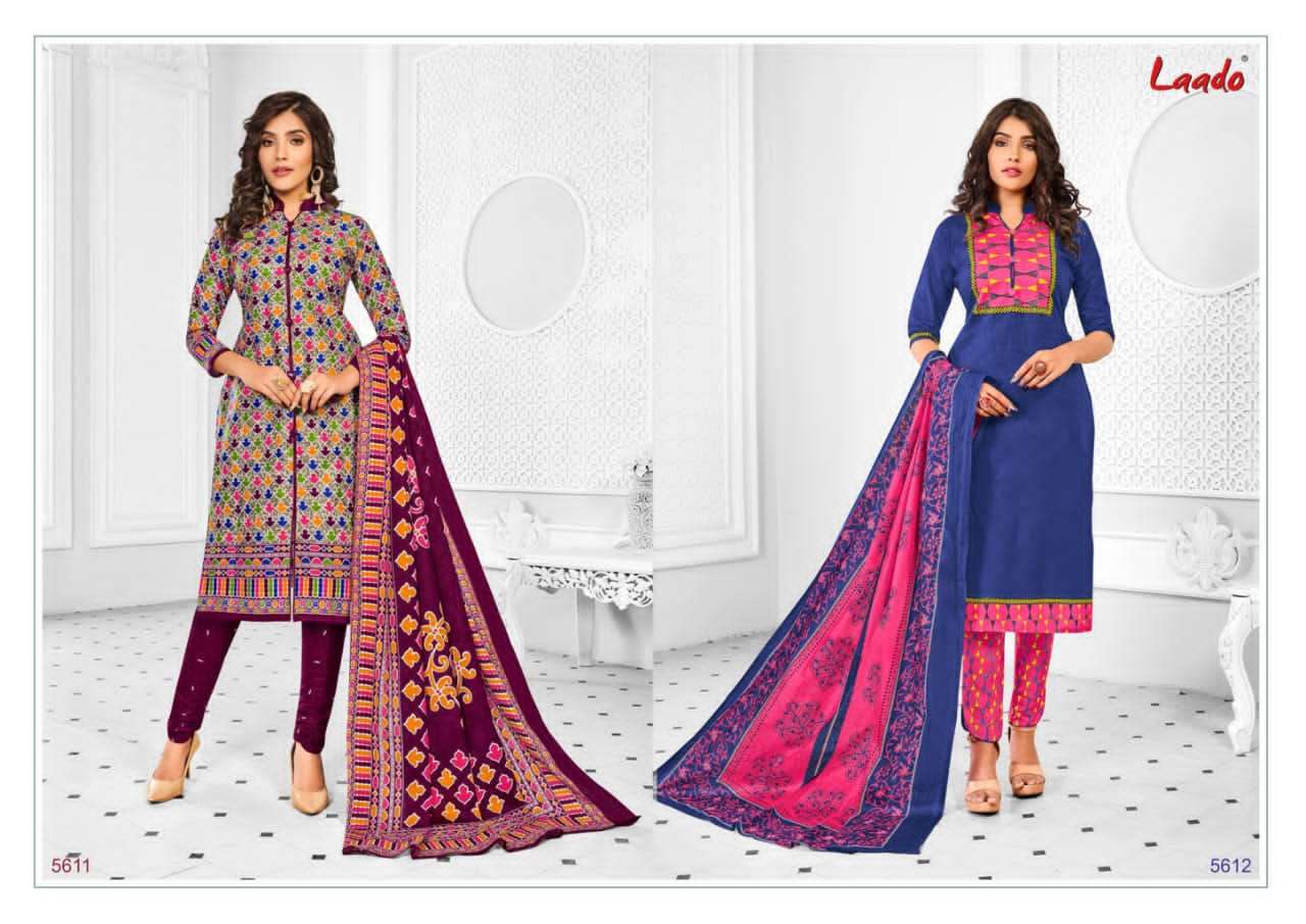 Laado Print Vol 56 Wholesale Online Cotton Print Salwar Suit
