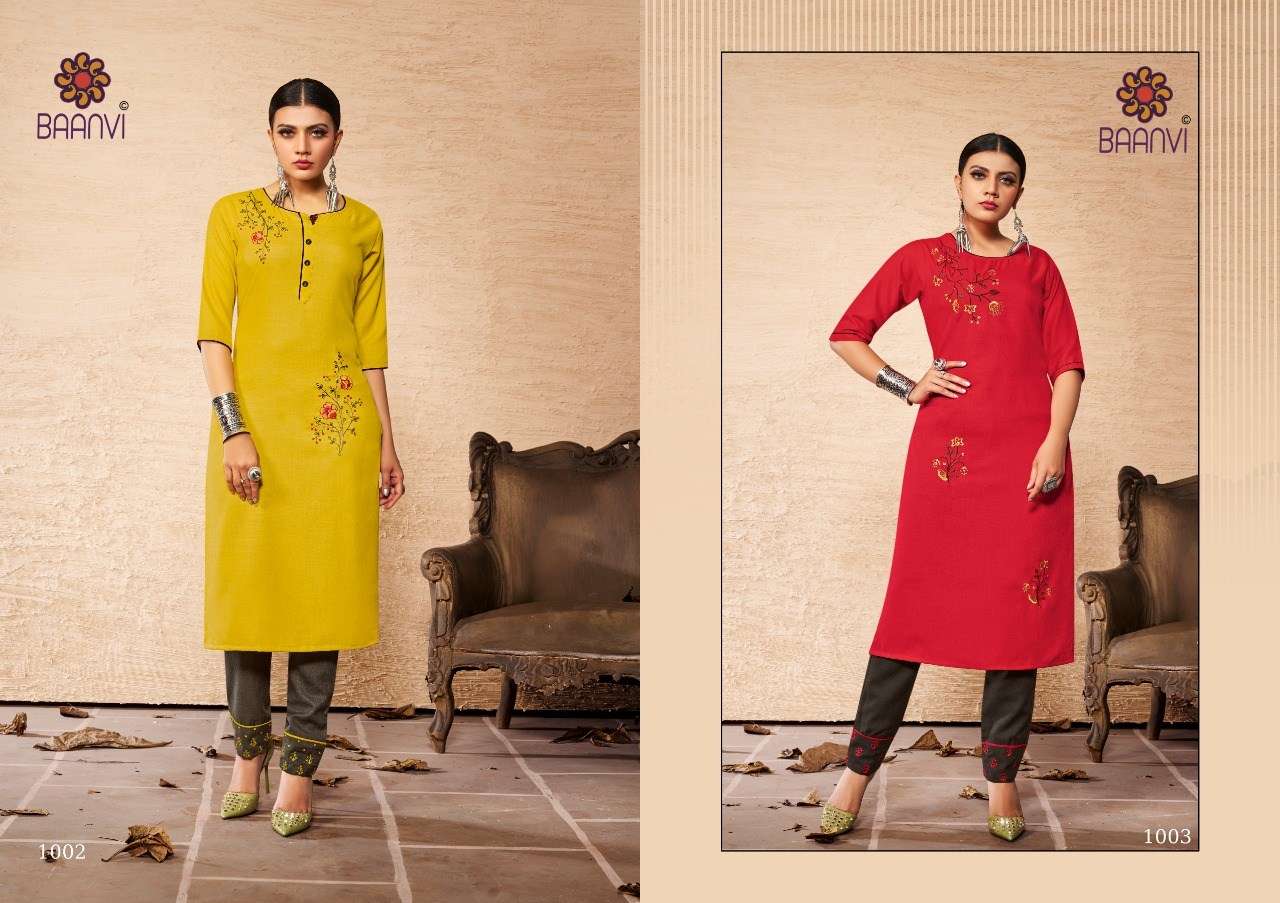Baanvi Rangoli Vol 1 By Cotton Wholesale Online Supplier Lowest Price Kurtis Pant