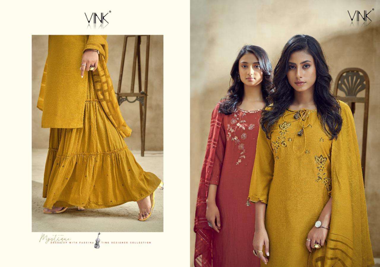 Vlolin By Vink Silk Wholesale Supplier Online Party Wear Collection Lowest Price Kurtis Palazzo Dupatta Catalog Set