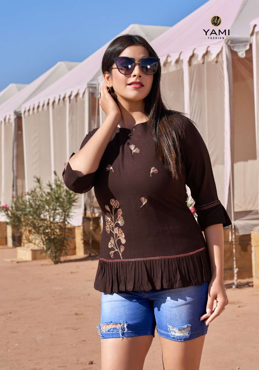 Yami Topsy Vol-13 By Rayon Wholesale Online Tunic Catalog Set