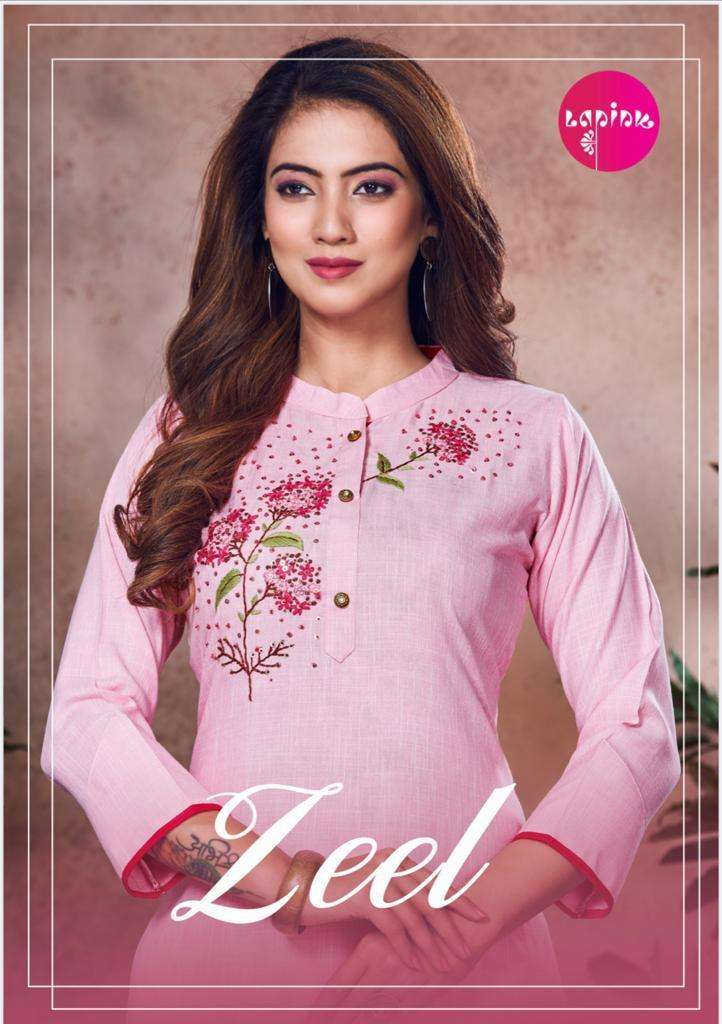 Zeel By La Pink Designer Party Wear Classy Wholesale Supplier Online Lowest Price Kurtis Pant Catalog Set