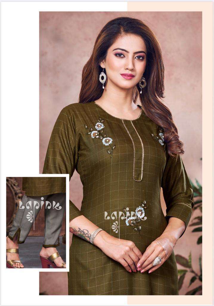 Zeel By La Pink Designer Party Wear Classy Wholesale Supplier Online Lowest Price Kurtis Pant Catalog Set