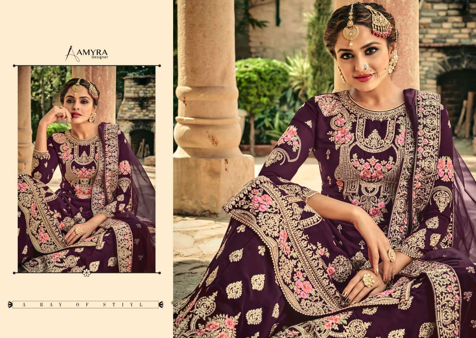 Gulshan vol 2 By Amyra Designer Dealer Premium Designer Party Wear Wholesale Supplier Online Lowest Price Cheapest Salwar Suit Catalog Set