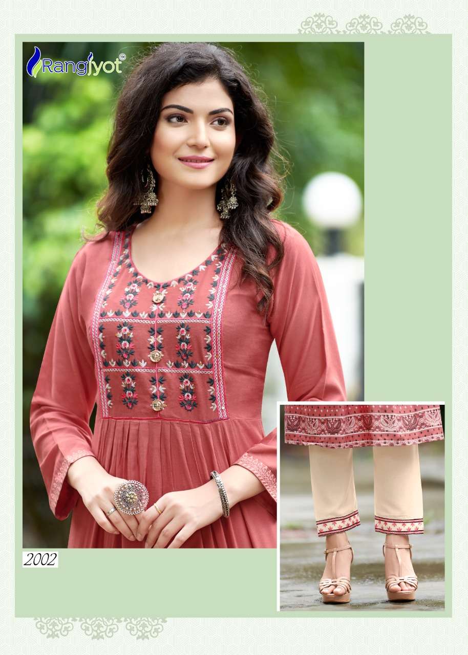 Maria Vol 1 By Rangjyot Premium Designer Party Wear Collection Wholesale Supplier Online Lowest Price Cheapest Kurtis With Pant Catalog Set