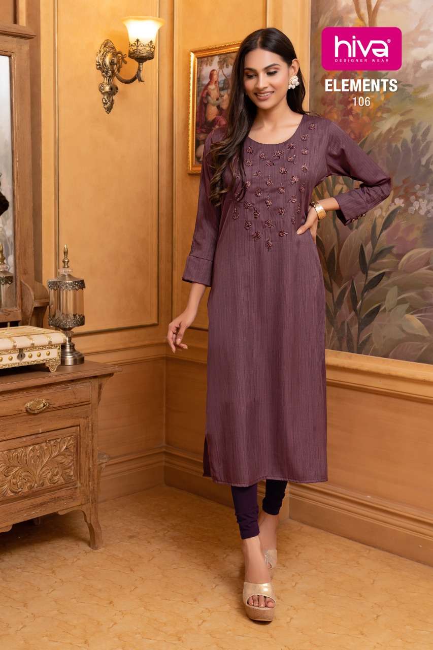 Elements By Hiva Kurtis Premium Designer Party Wear Collection Wholesale Supplier Online Lowest Price Kurtis Catalog