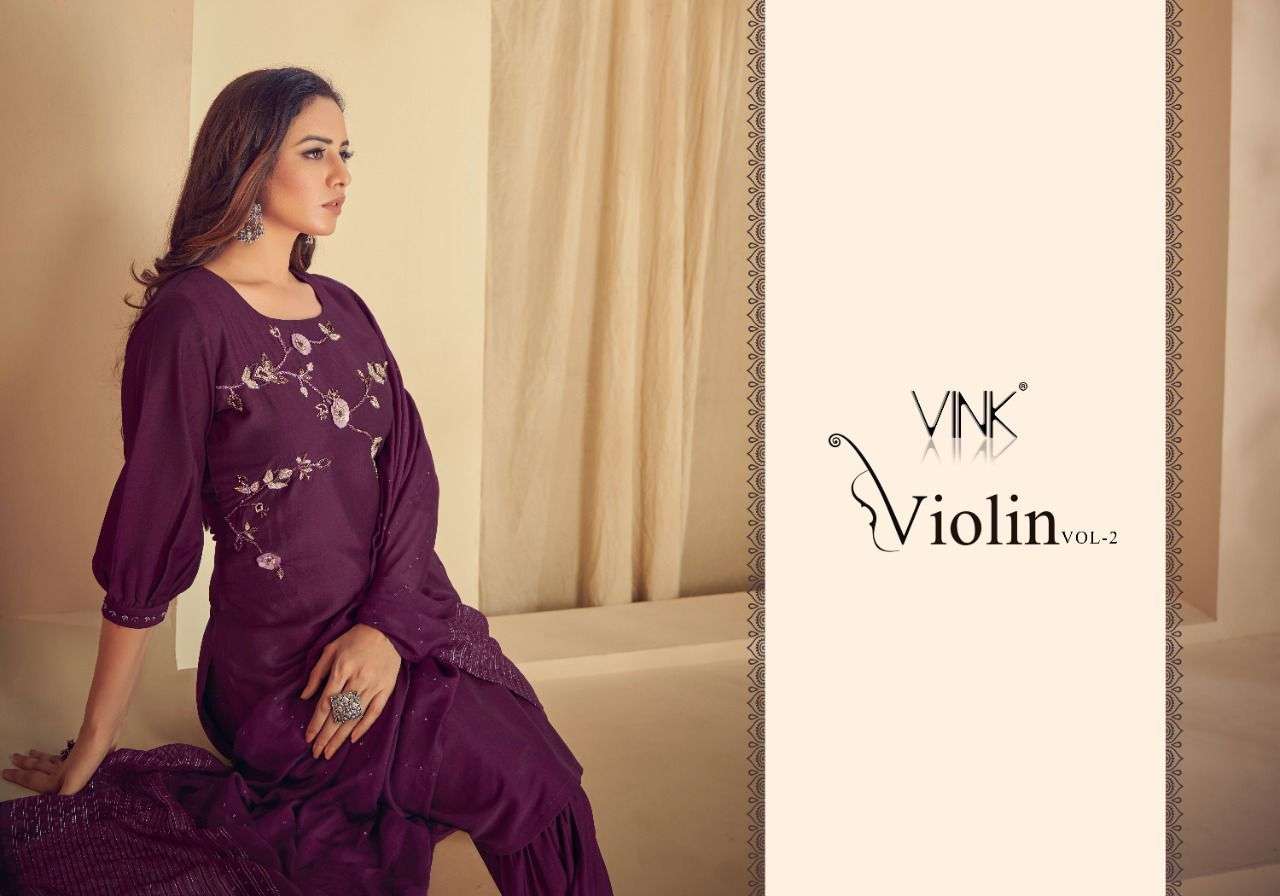 Vink By Violin Vol 2 Premium Designer Party Wear Collection Lowest Price Cheapest Wholesale Supplier Online Kurtis Pant Dupatta Catalog