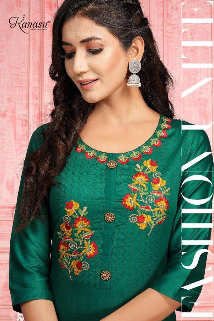 Love By Kanasu Kurtis Latest Designer Jam Cotton Straight Cut Designer Kurtis Wholesale Supplier Online Catalog