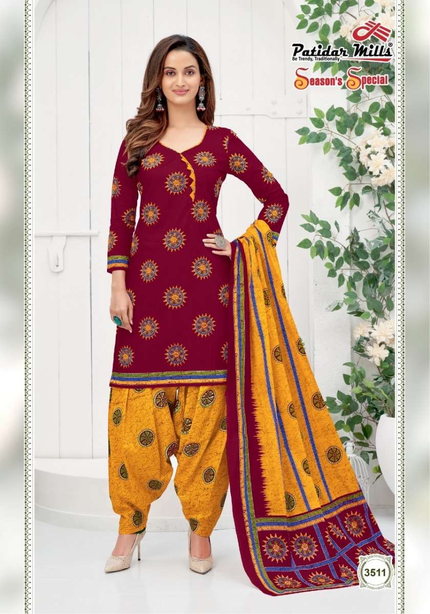 Season Special Vol 35 By Patidar Prints Wholesale Supplier Online Cotton Printed Lowest Price Cheapest Salwar Suit Catalog
