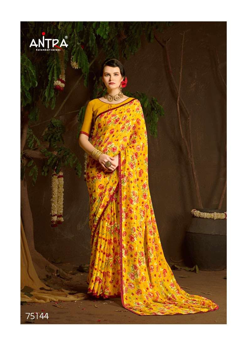 Flavours Antra Lifestyle Premium Designer Party Wear Collection Lowest Price Sarees Wholesale Price