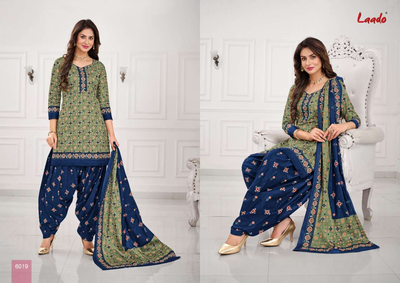 Laado Vol 60 Printed Cotton Dress Materials Wholesale Regulars Cotton Wear Salwar Suit Catalog Price
