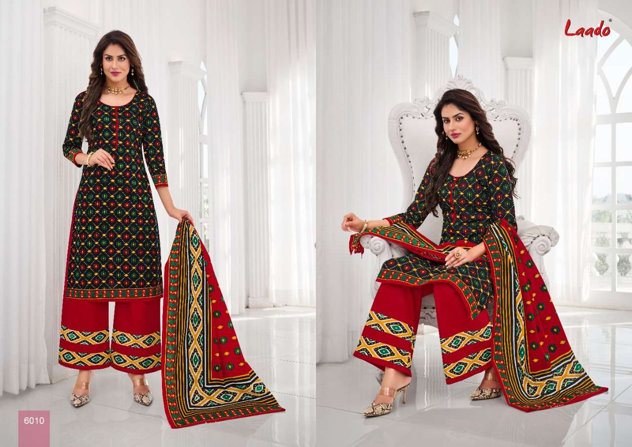 Laado Vol 60 Printed Cotton Dress Materials Wholesale Regulars Cotton Wear Salwar Suit Catalog Price