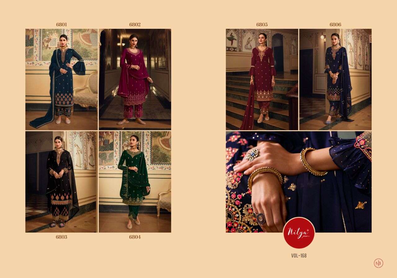 Lt Vol 168 Premium Designer Party Wear Collection Wholesale Salwar Suit Catalog Set