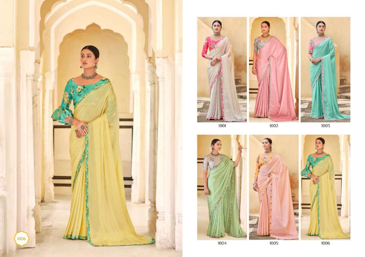 Allisha Saroj Premium Designer Party Wear Collection Wholesale Party Wear Sarees Catalog