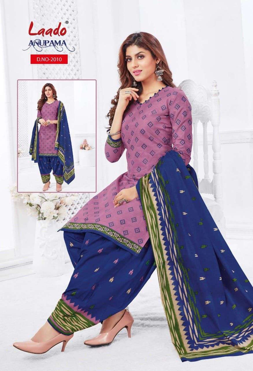 Anupama Vol 2 Laado Prints Premium Cotton Printed Dress Materials Wholesale Supplier Lowest Salwar Suit Catalog
