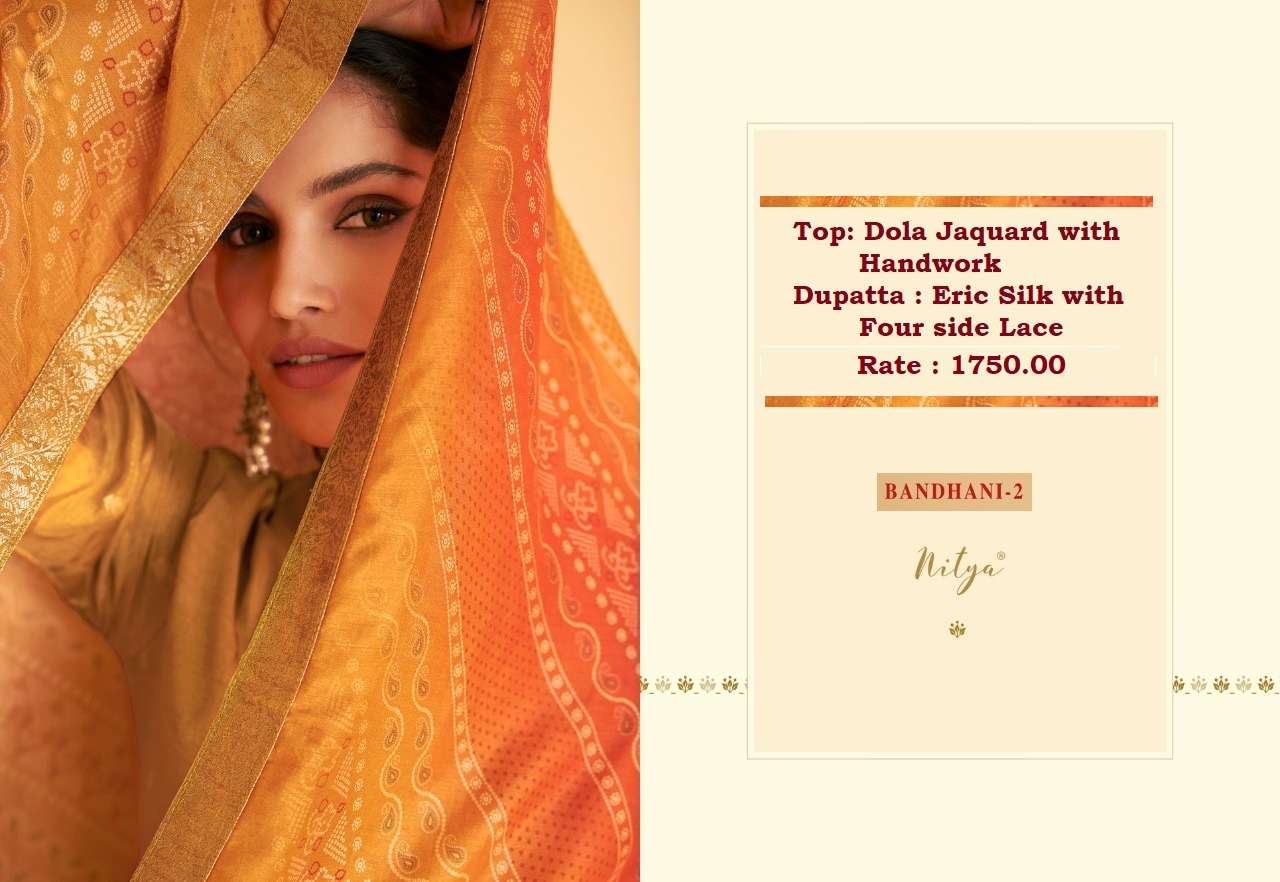 Bandhni Vol 2 Lt Nitya Premium Latest Designer Lowest Price Salwar Suit Wholesale Catalog