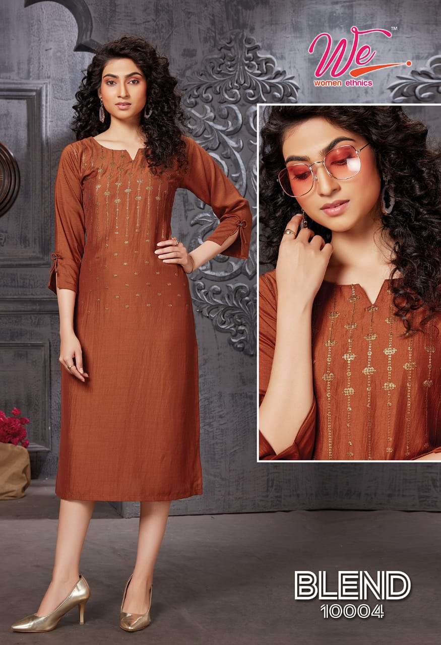 Blend We Women Premium Designer Lowest price Kurtis Wholesale Catalog Set