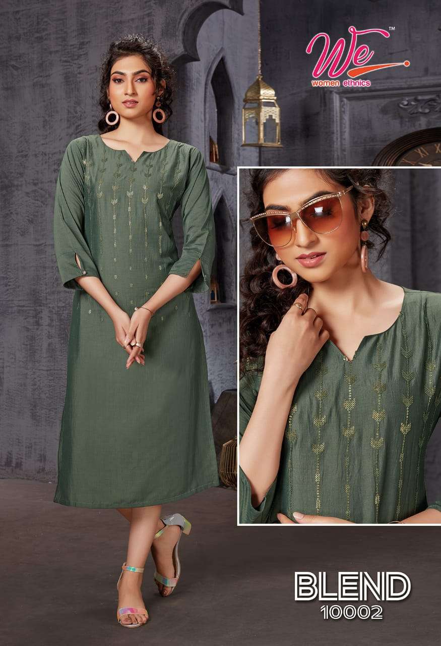 Blend We Women Premium Designer Lowest price Kurtis Wholesale Catalog Set