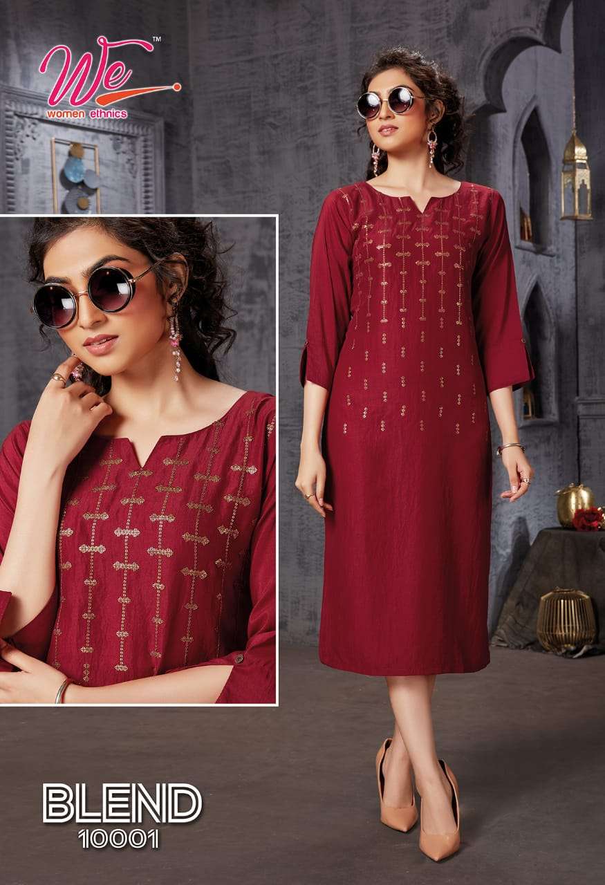 Blend We Women Premium Designer Lowest price Kurtis Wholesale Catalog Set