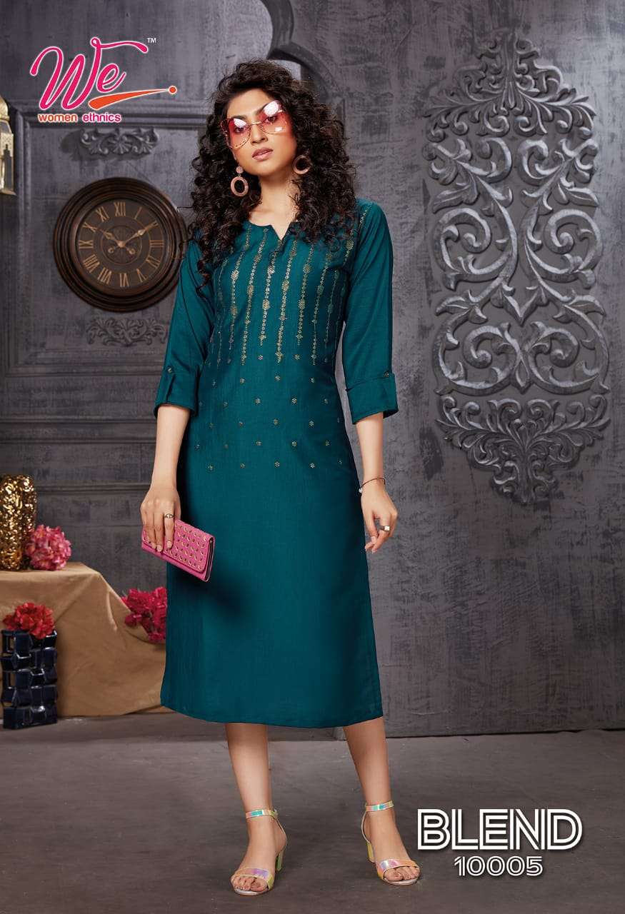 Blend We Women Premium Designer Lowest price Kurtis Wholesale Catalog Set