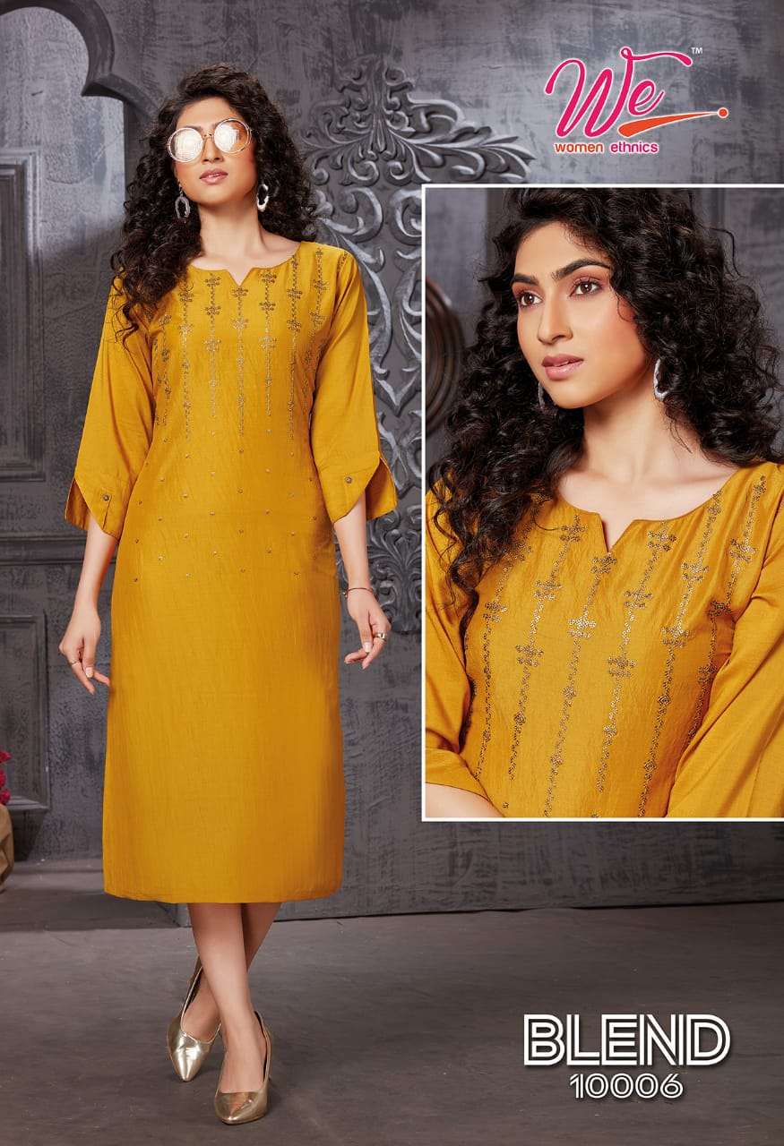 Blend We Women Premium Designer Lowest price Kurtis Wholesale Catalog Set