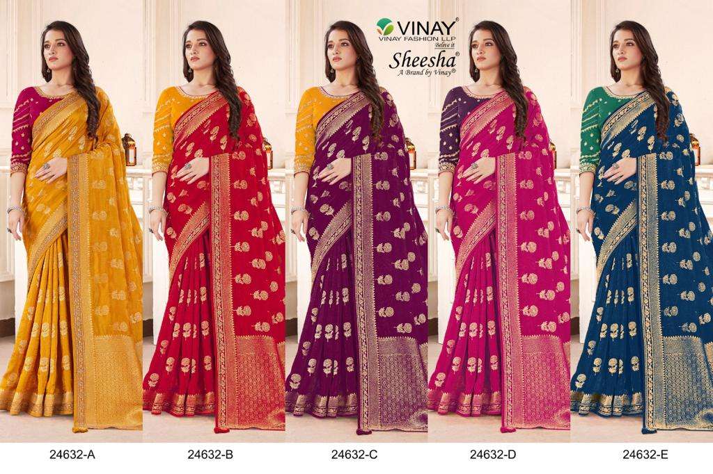 Ns 24632 Vinay Fashion Premium Designer Collection Wholesale Price Lowest Sarees Set