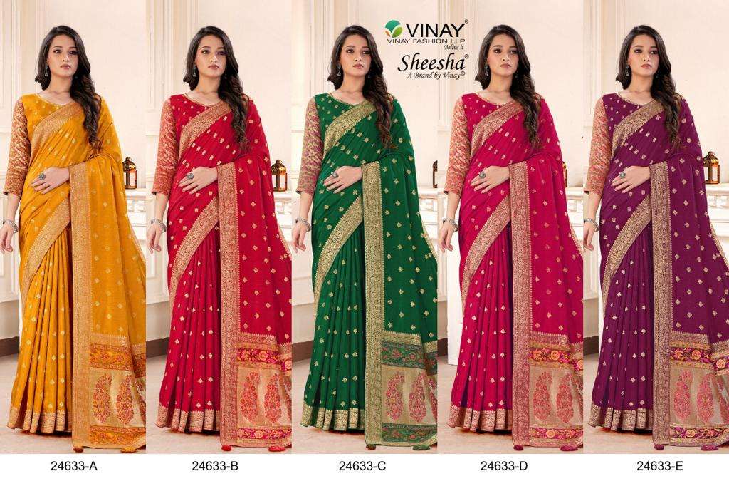 Ns 24633 Vinay Fashion Premium Designer Collection Wholesale Price Lowest Sarees Set