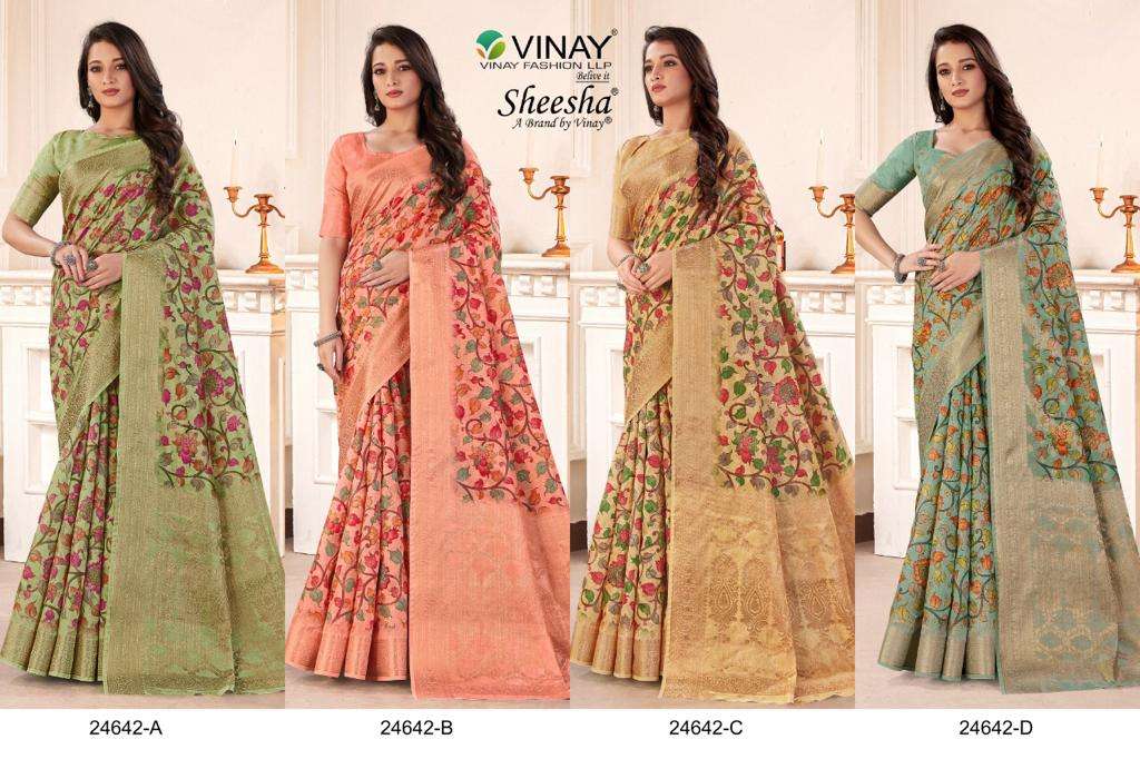 Ns 24642 Vinay Fashion Premium Designer Collection Wholesale Price Lowest Sarees Set