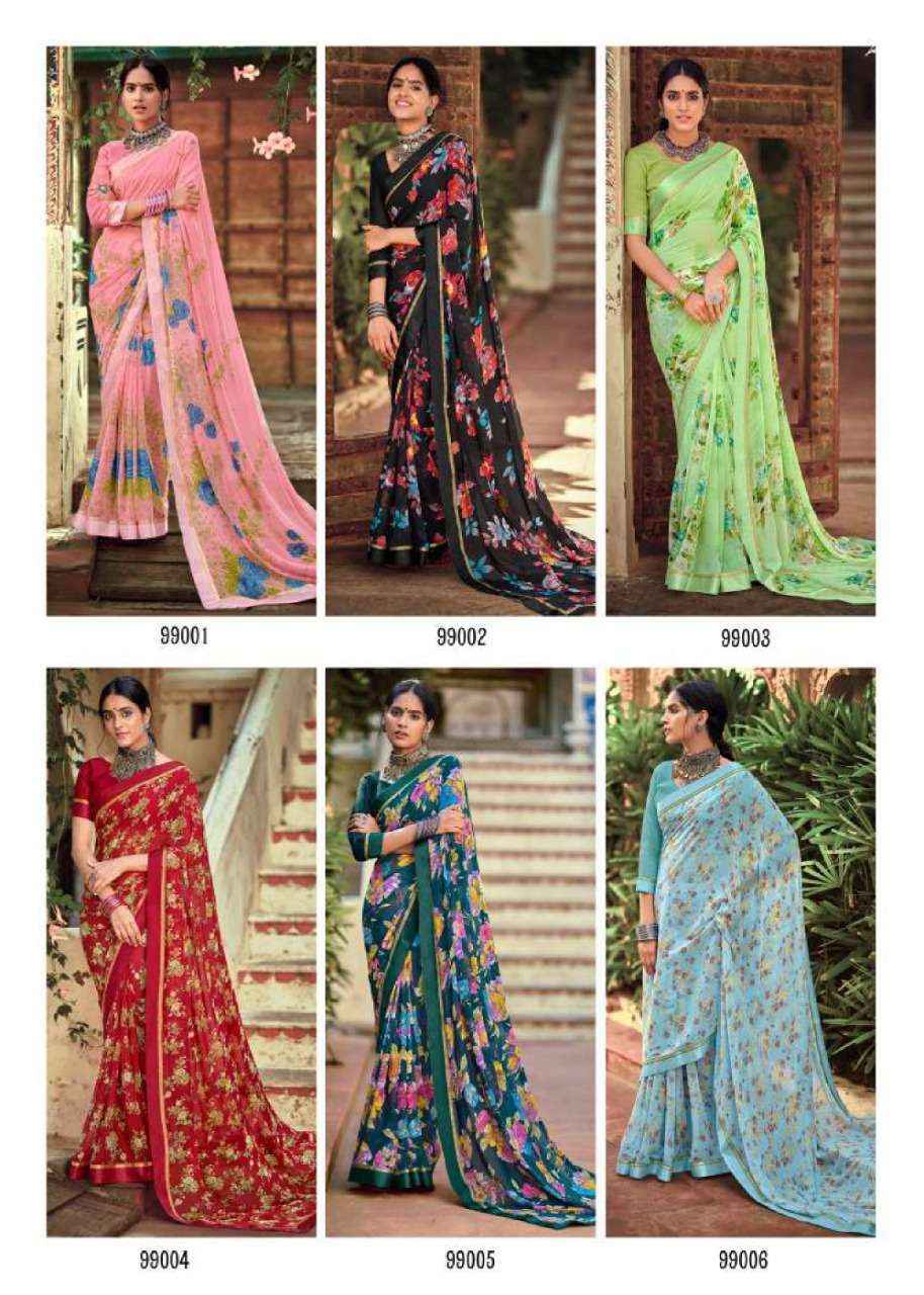 Phulwari Kashvi Creation Premium Designer Party Wear Designer Lowest Price Sarees Set