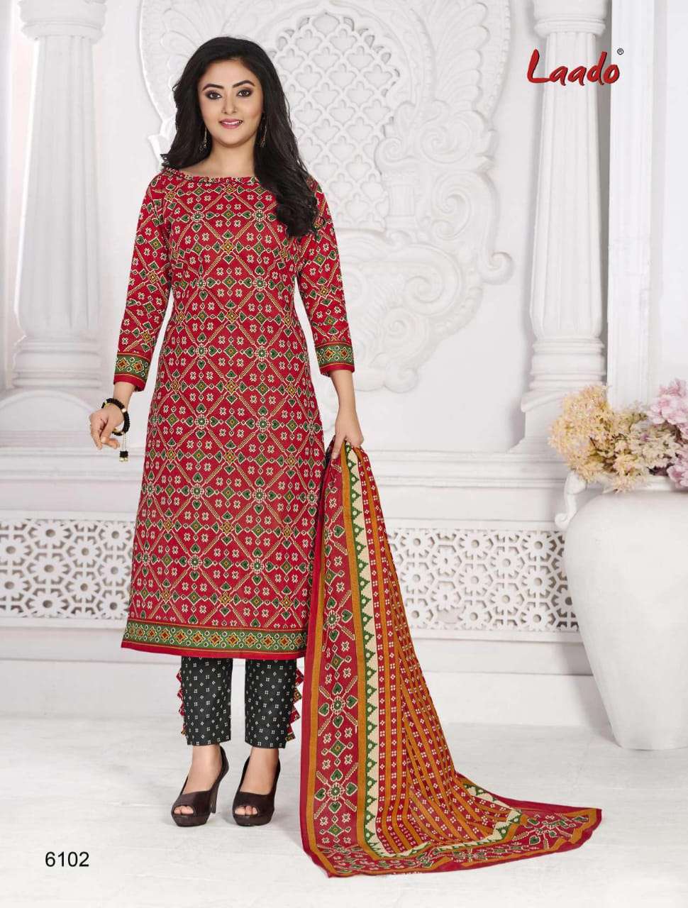 Laado Vol 61 By Hanuman Printed Cotton Dress Wholesale online Lowest Price Salwar Suit Set