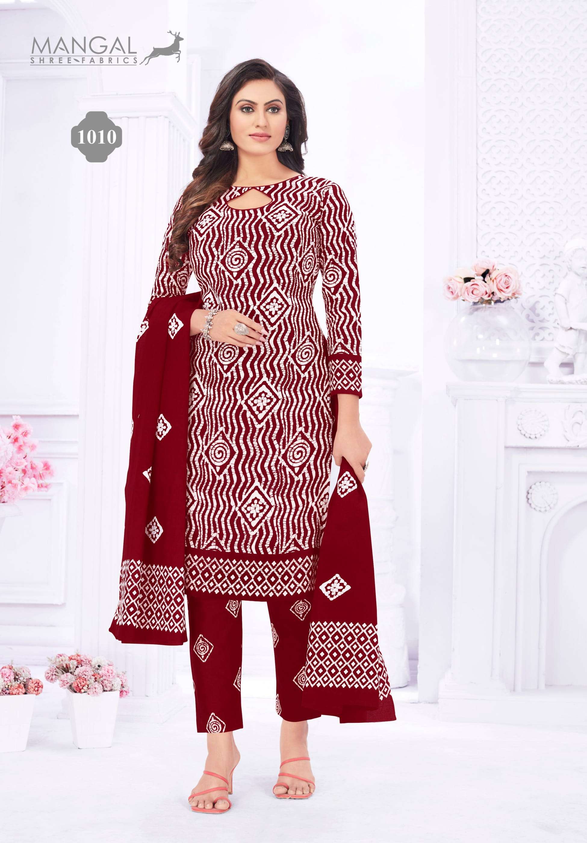 Batik Special By Mangal Wholesale Supplier Cotton Lowest Price Salwar Suit Set