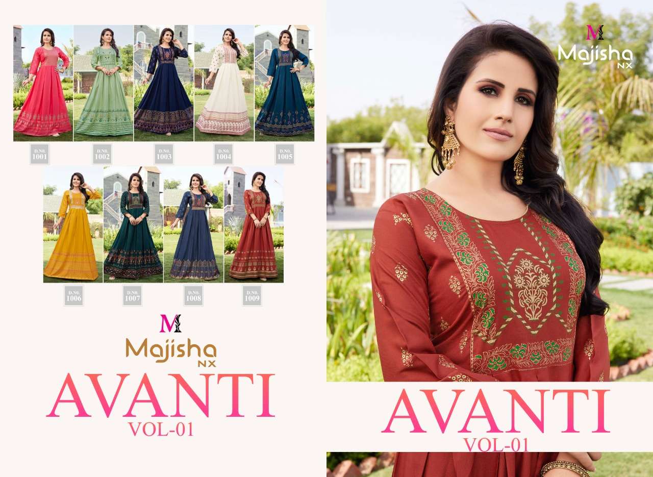 Avanti Vol 1 By Majisha Nx Wholesale Online Designer KuratisSet