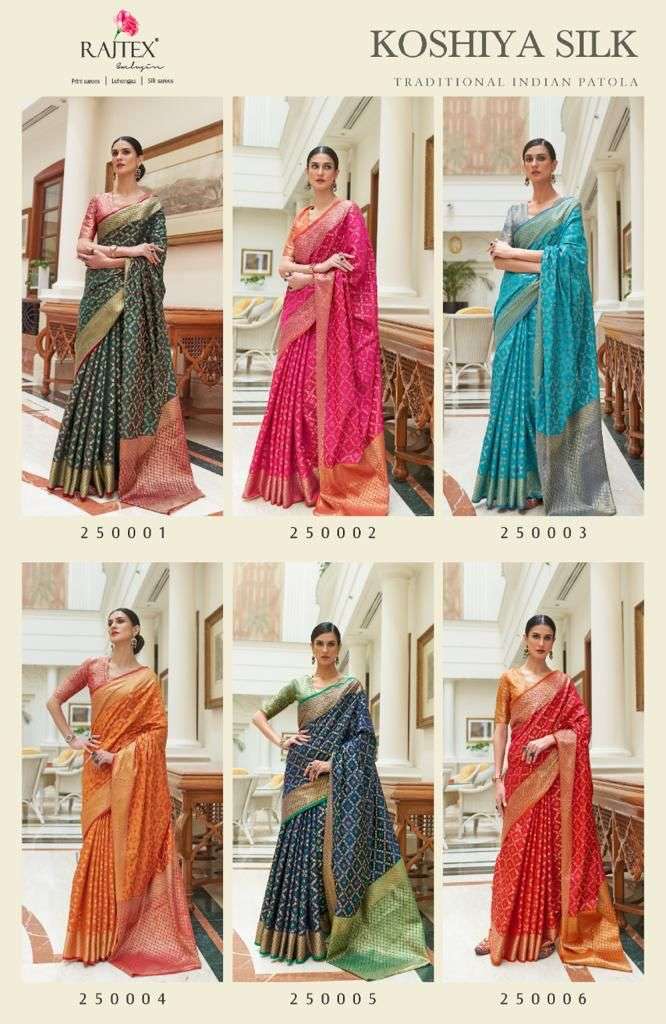 Koshiya Silk by Raj Tex Designer Wholesale Online Sarees Set