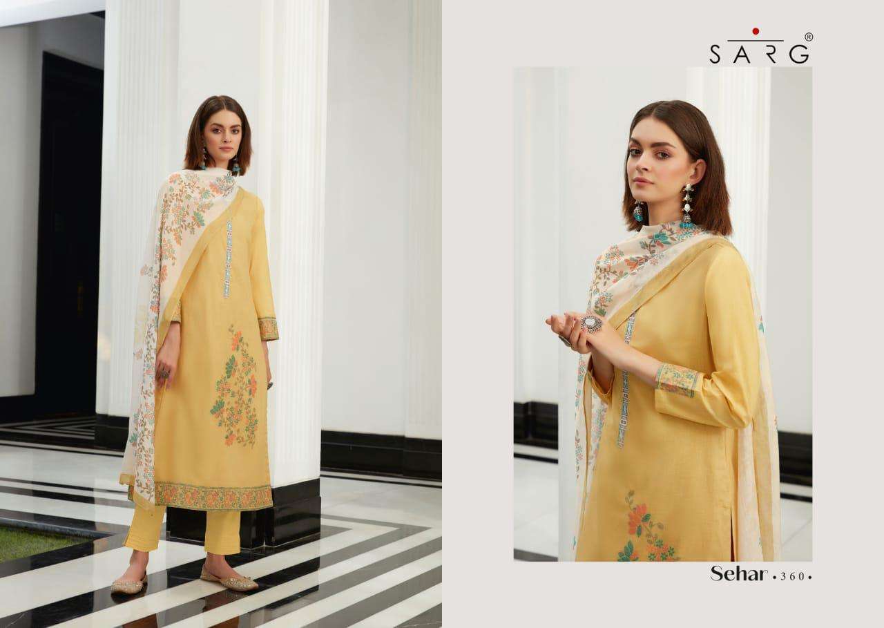 Seher By Sarg Sahiba Wholesale Online Cotton Salwar Suit Set