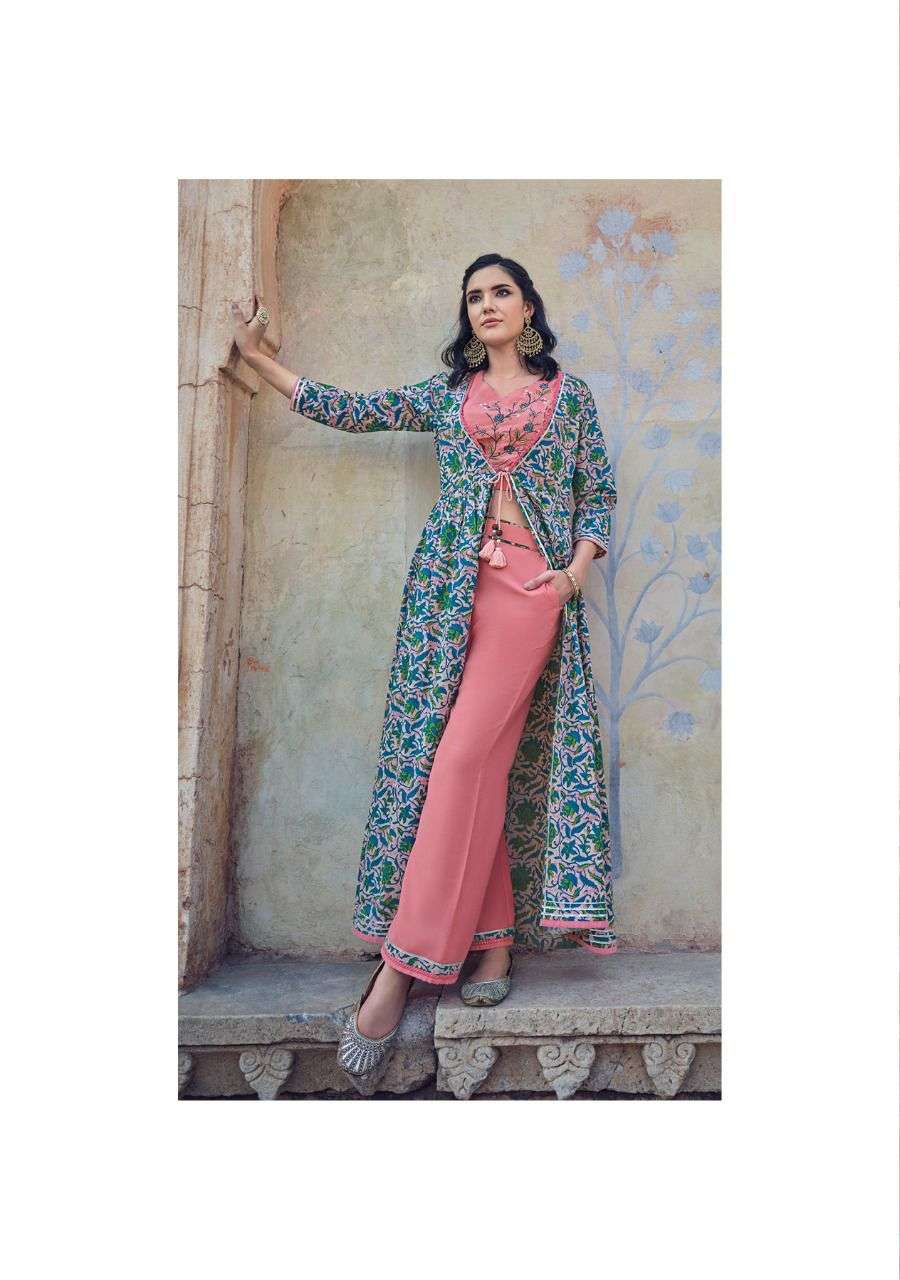 Titlee By Kalki Fashion Wholesale Online Kurtis Plazo With Koti Set