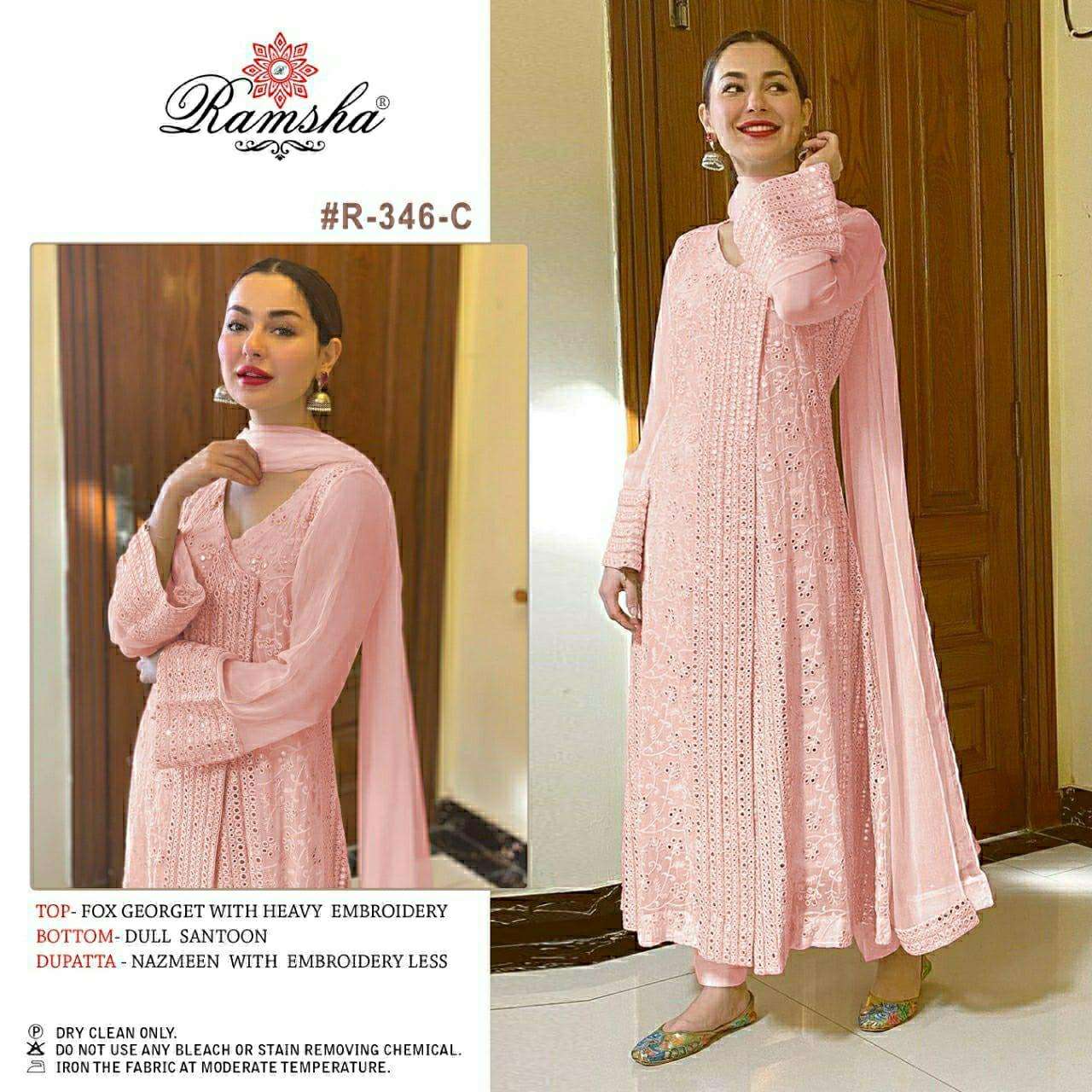 #R-346 Colours By Ramsha Designer Wholesale Online Salwar Suit Set