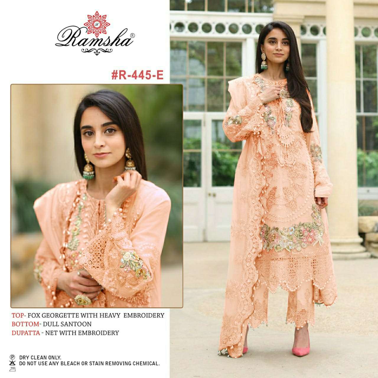 #R-445 nx By Ramsha Designer Wholesale Online Salwar Suit Set