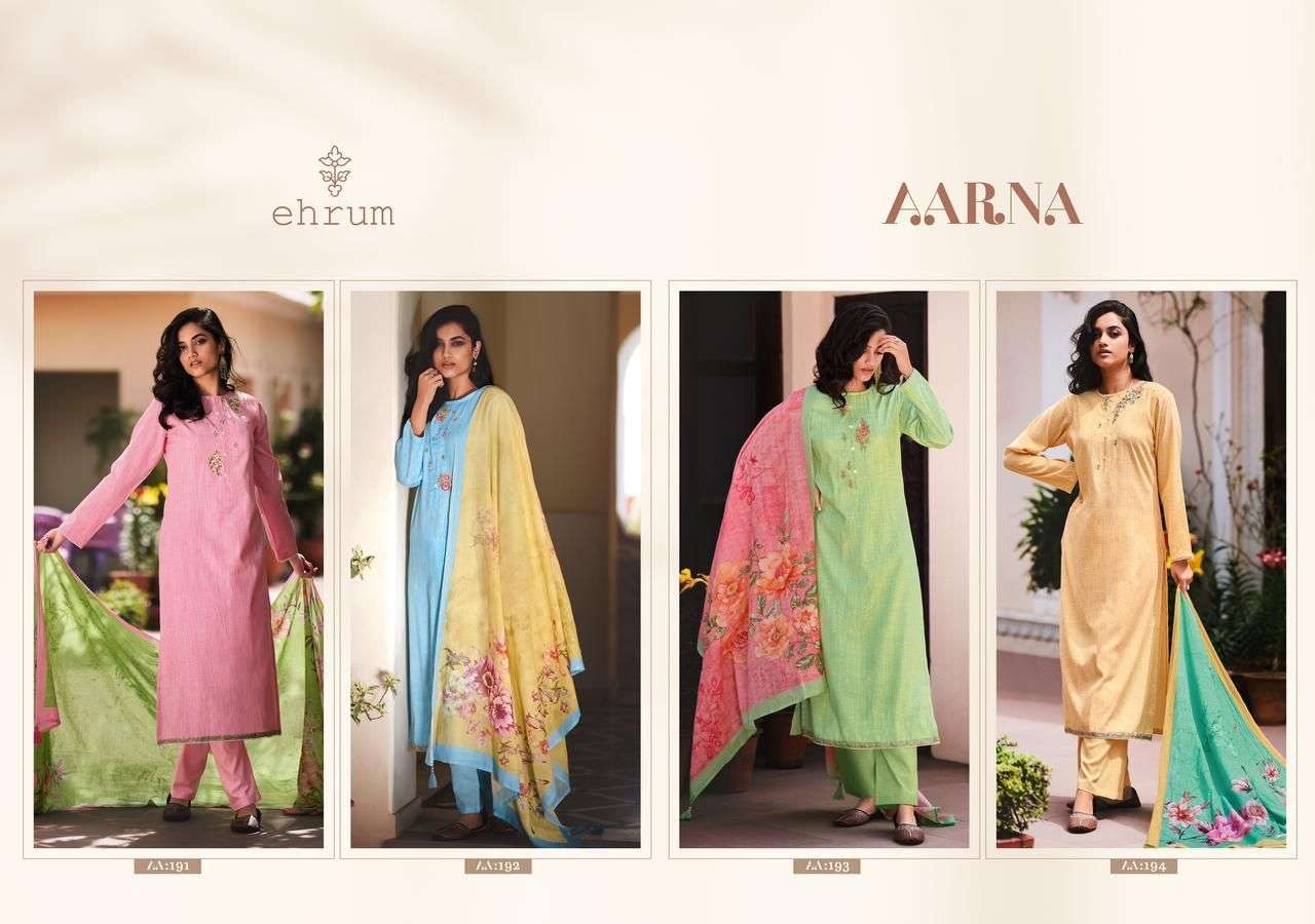 Aarna By Varsha Ehrum Designer Wholesale Online Salwar Suit Set