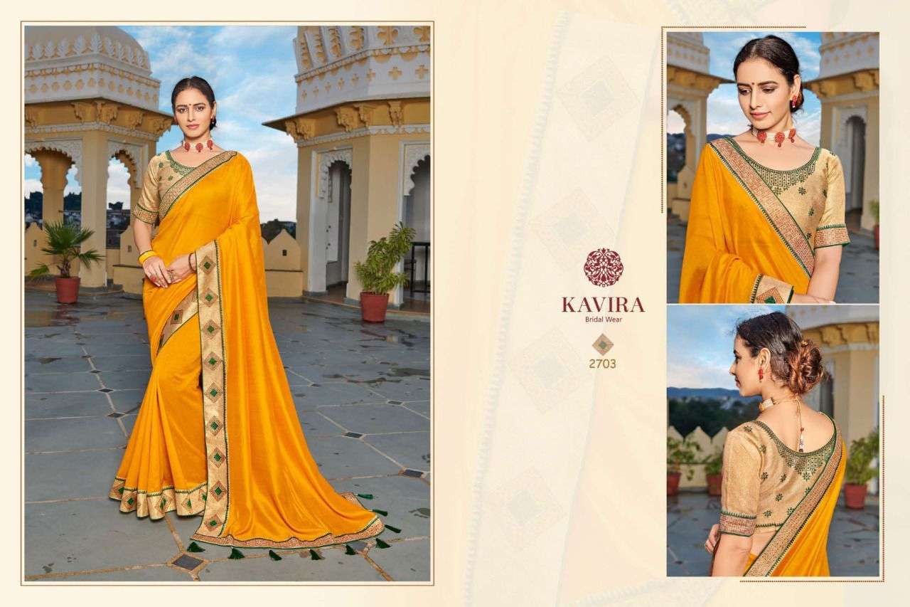 Aastha By Kavira Designer Wholesale Online Sarees Set