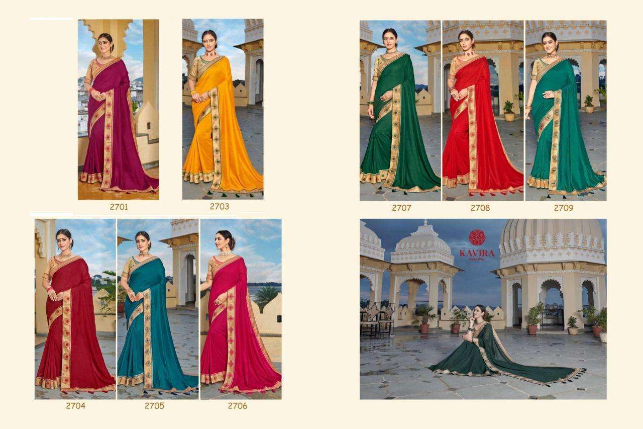 Aastha By Kavira Designer Wholesale Online Sarees Set