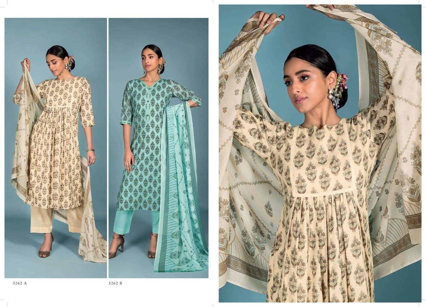 Abeera 2 By Rivaa Designer Wholesale Onlin Salwar Suit Kuratis Set