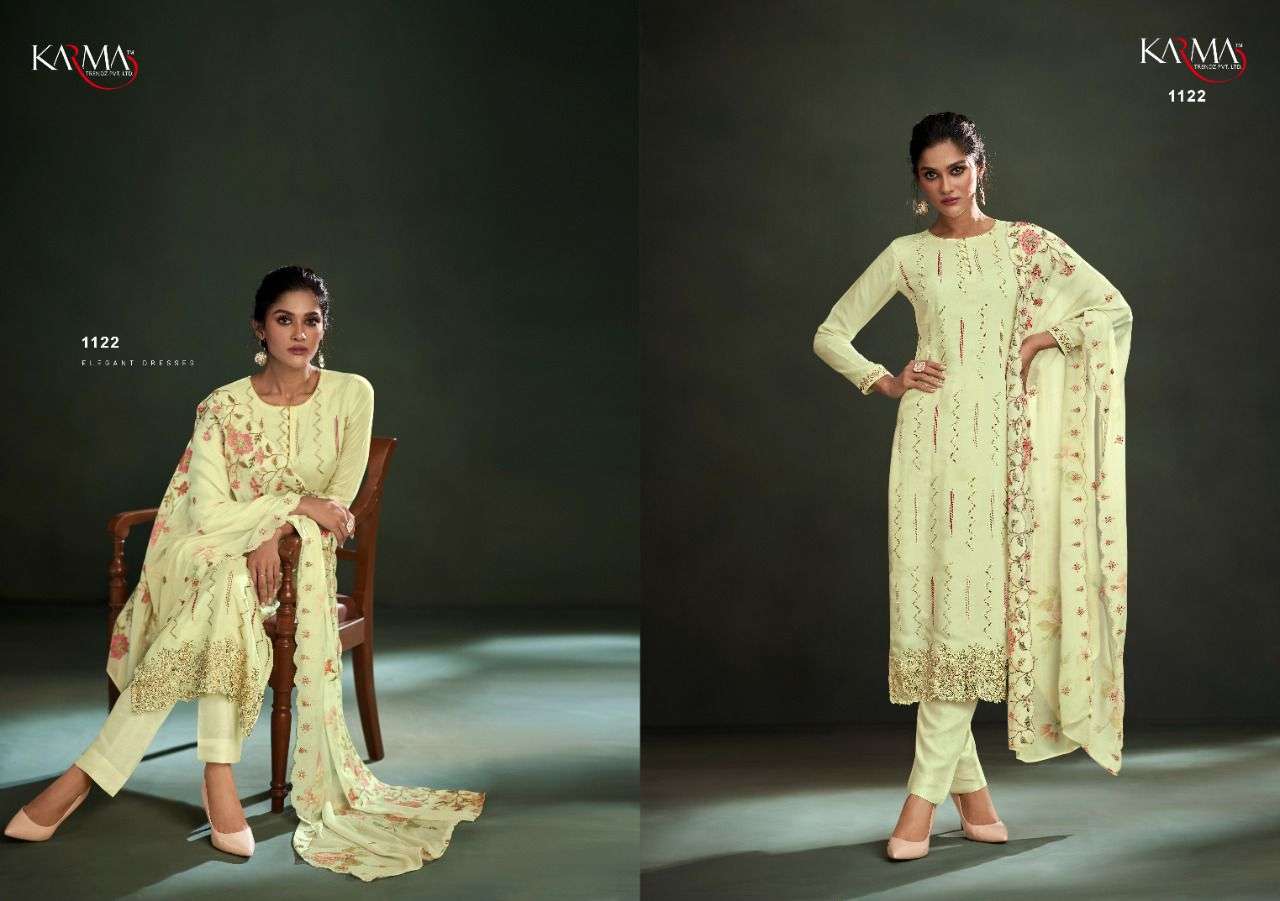 Afreen By Karma Designer Wholesale Online Salwar Suit Set