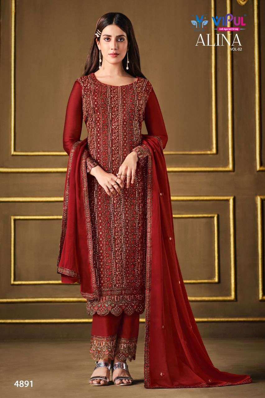 Alina Vol 2 By Vipul Designer Wholesale Online Salwar Suit Set